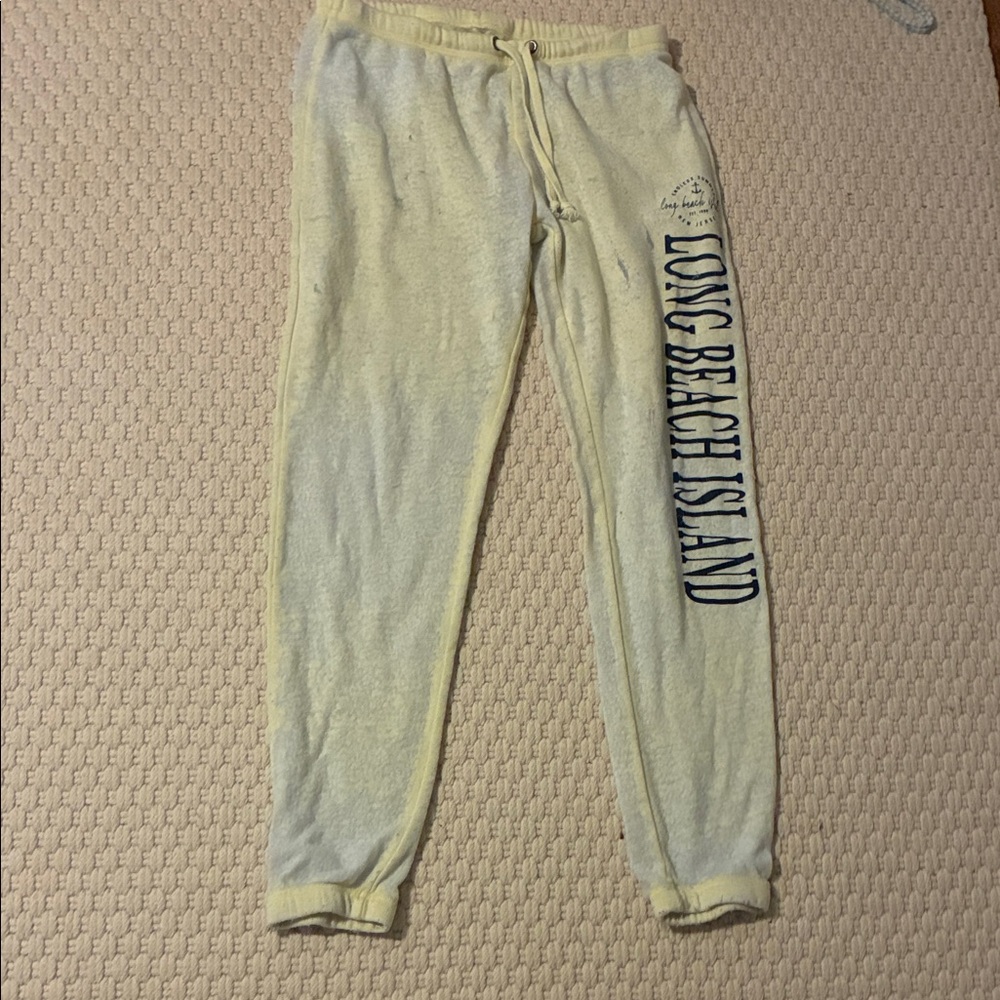 Long Beach Island Yellow Sweatpants